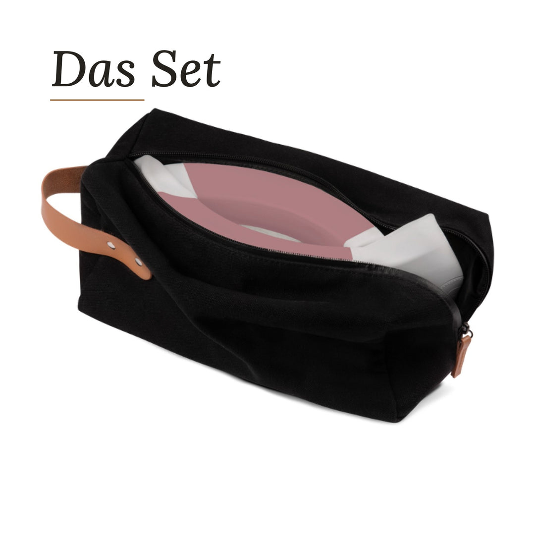 DAS SET - Buubla Töpfchen & Reisetasche rose