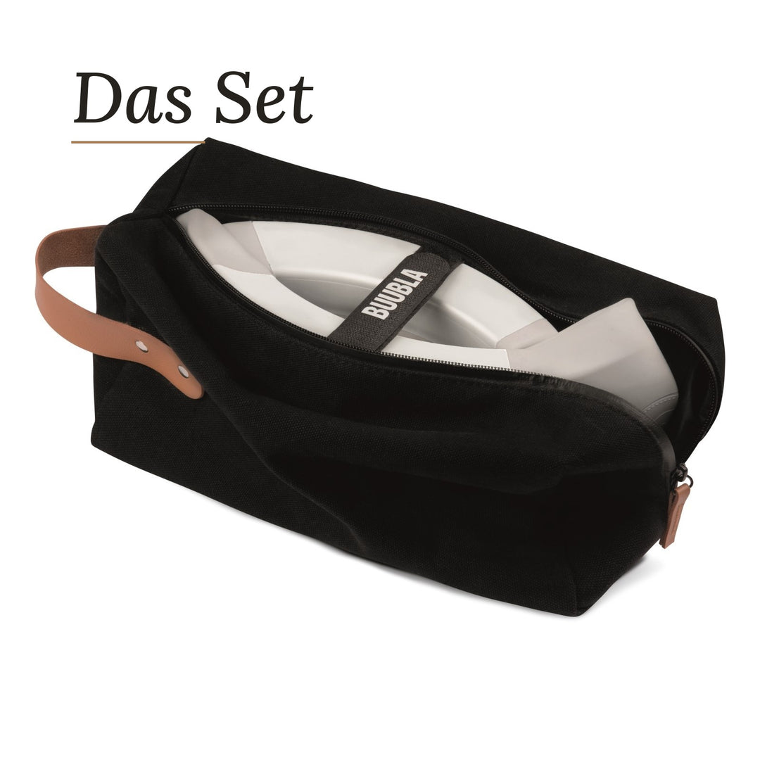 DAS SET - Buubla Töpfchen & Reisetasche white