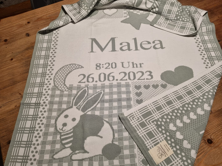 KUSCHELMICH - Babydecke & Kissen - 100% Baumwolle (Bio)