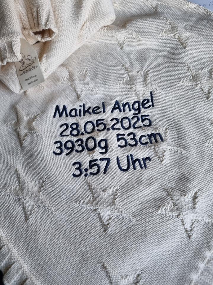 STARS Babydecke mit Namen