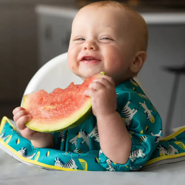 TidyTot Zusatz Kurzarm Lätzchen Tanzende Zebras