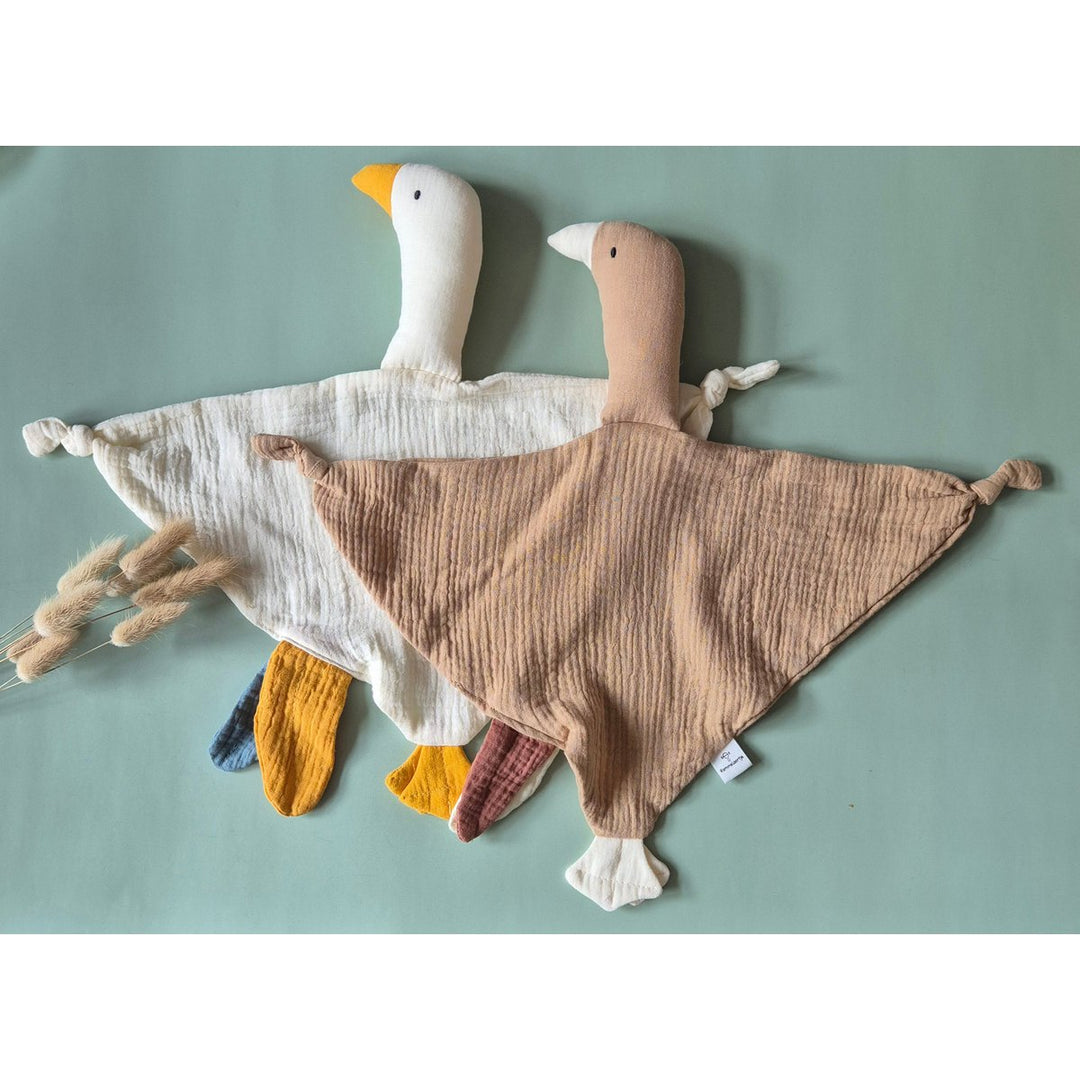 Weiche hydrophile Kuschelgans für Babys – Braun