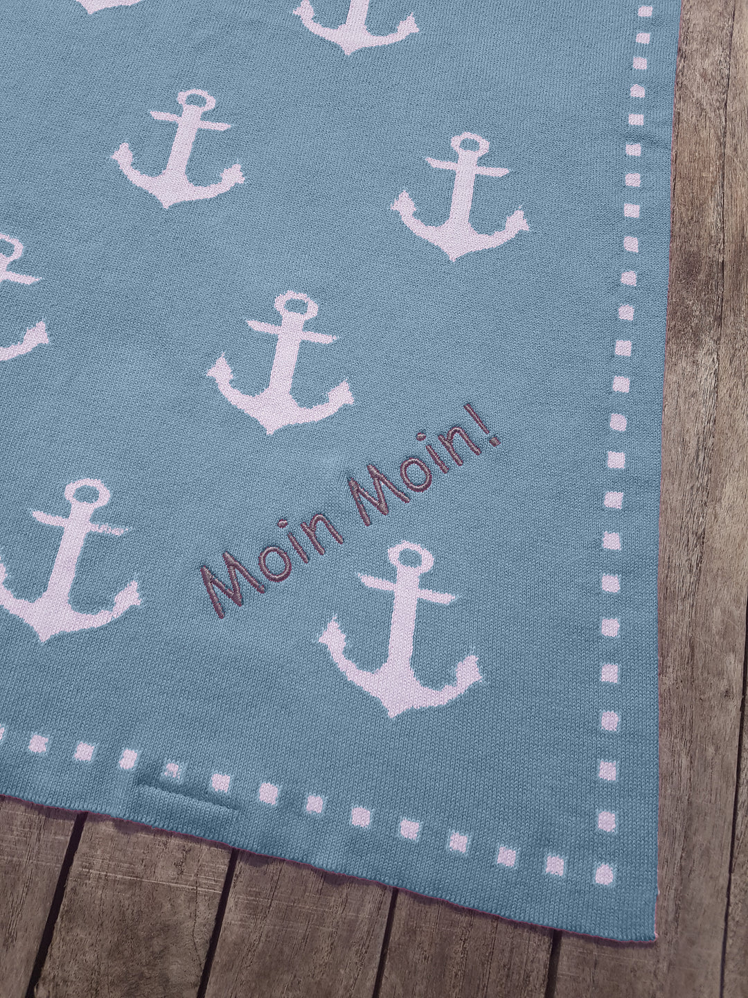 AHOI Babydecke mit Kosewort