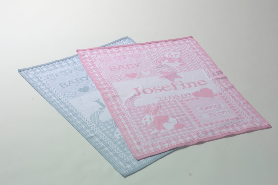 KUSCHELMICH BIO Baumwoll Babydecke mit Namen