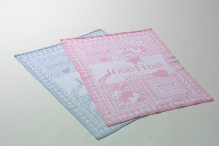 KUSCHELMICH BIO Baumwoll Babydecke mit Namen