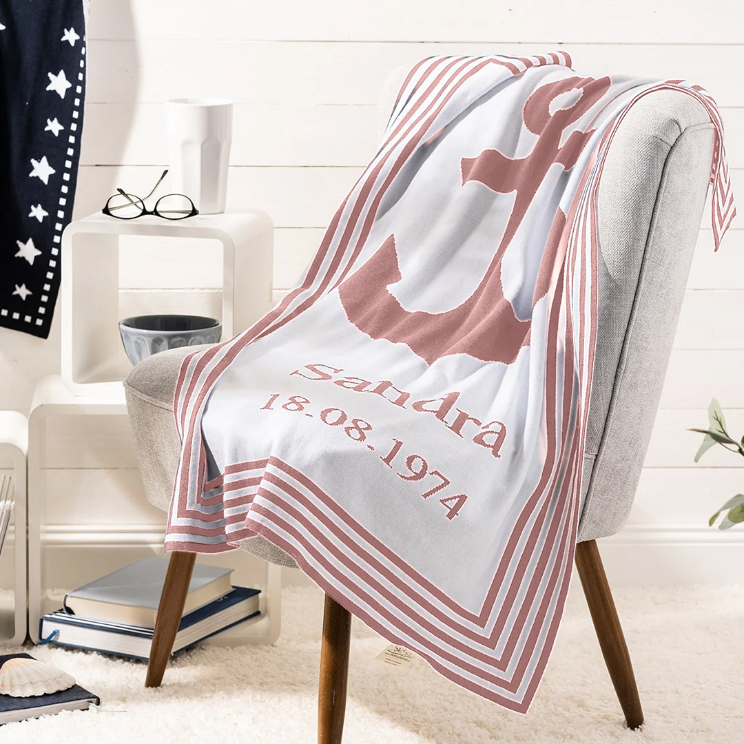 SANFTE BRISE Babydecke BIO mit Namen