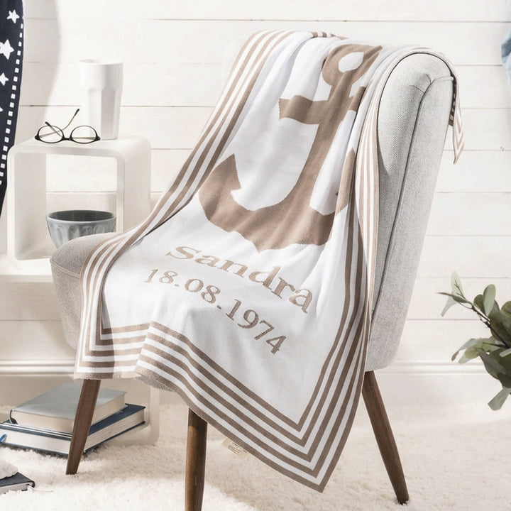 SANFTE BRISE Babydecke BIO mit Namen