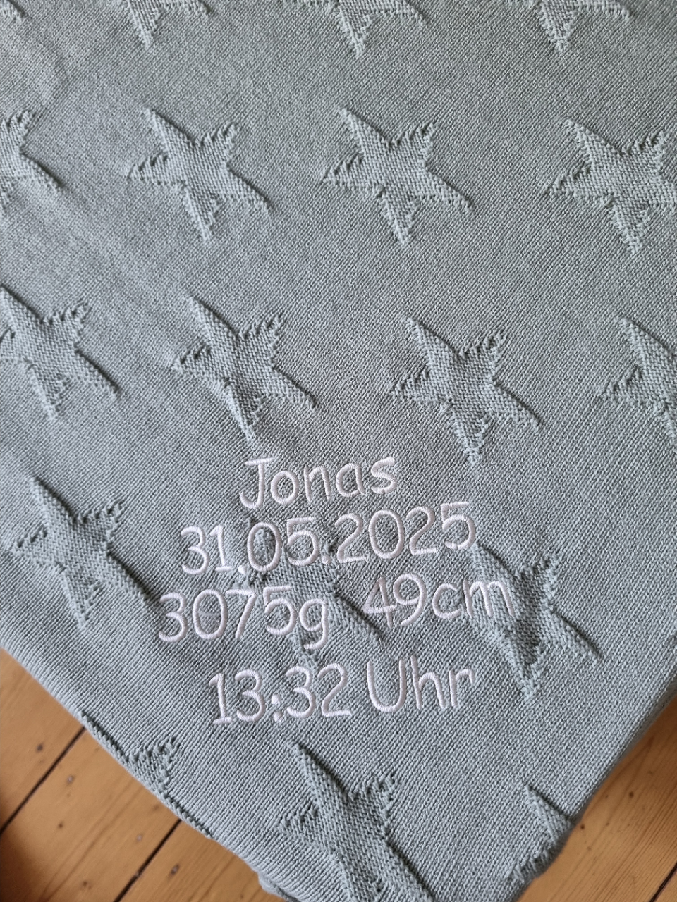 STARS Babydecke mit Namen