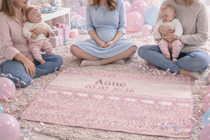 SCANDINAVIA BIO Babydecke mit Namen - babydecke.de