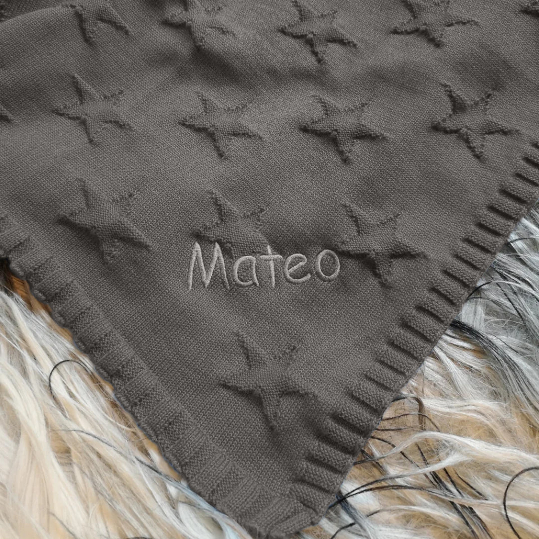 BIO Babydecke STARS mit Namen