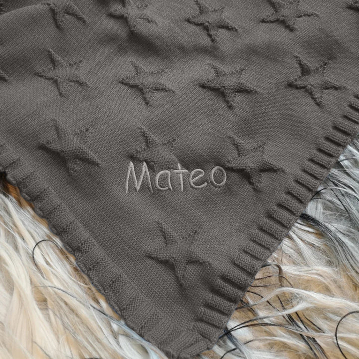 BIO Babydecke STARS mit Namen
