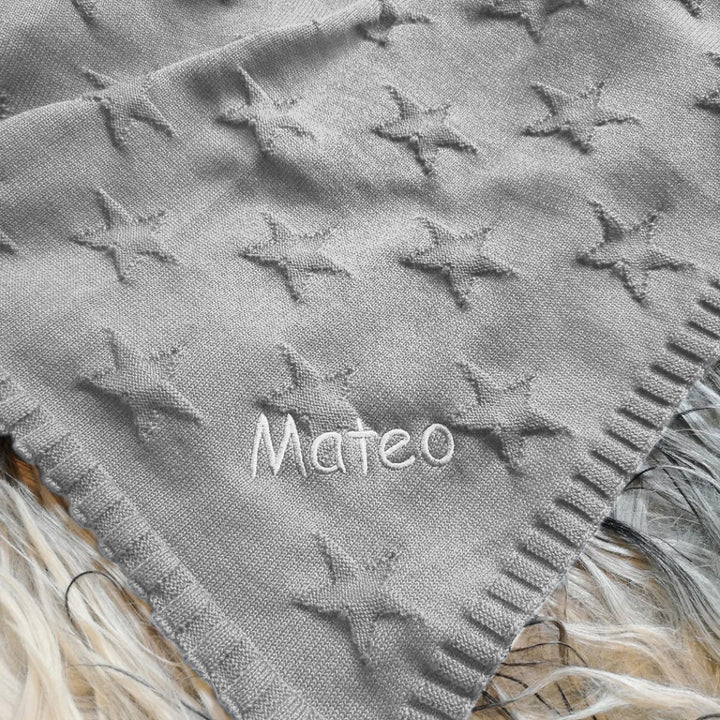 BIO Babydecke STARS mit Namen