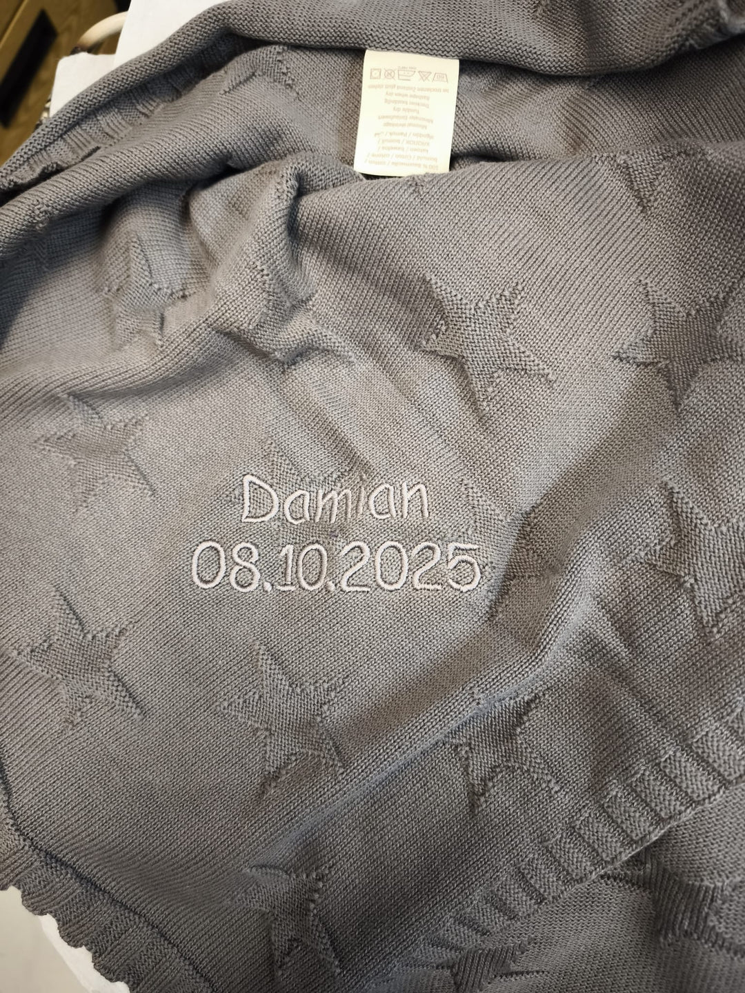 BIO Babydecke STARS mit Namen