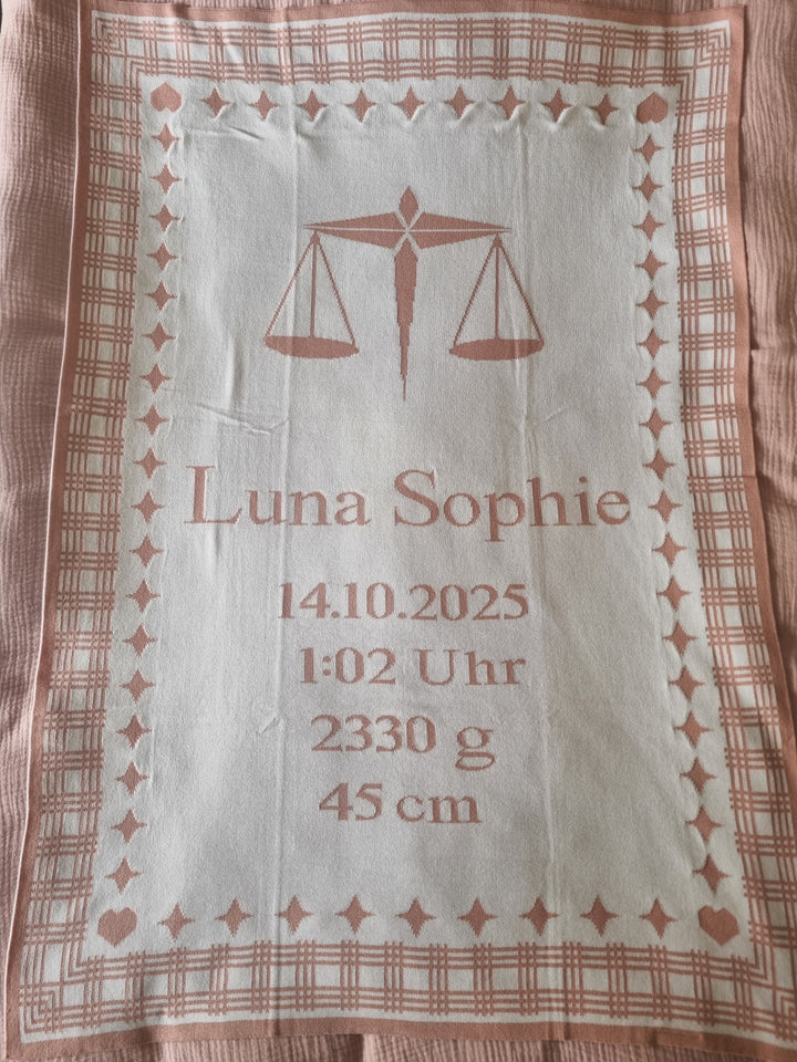 STERNZEICHEN BIO Kuscheldecke