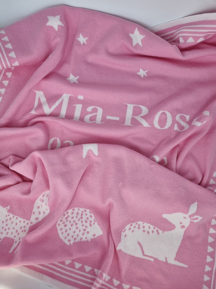 TRÄUMELAND BIO Babydecke mit Namen