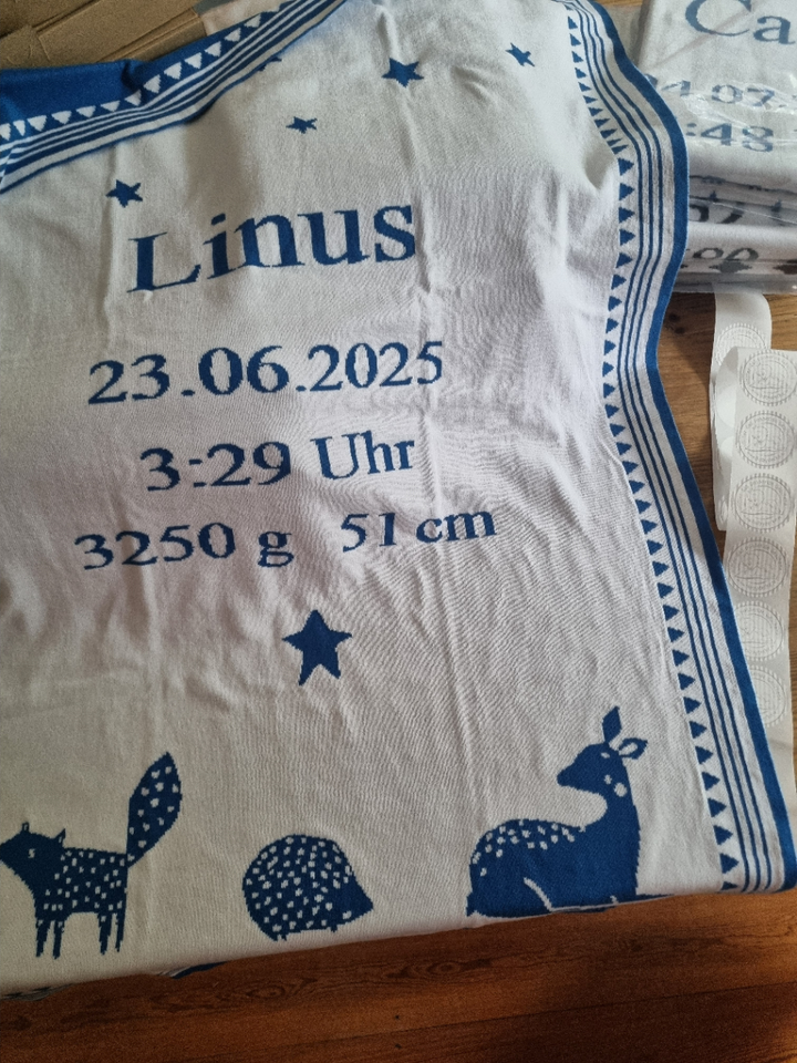 TRÄUMELAND Babydecke mit Namen