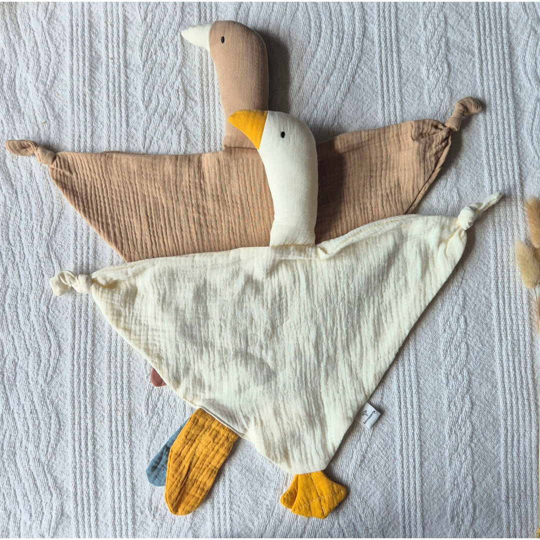 Weiche hydrophile Kuschelgans für Babys – Braun