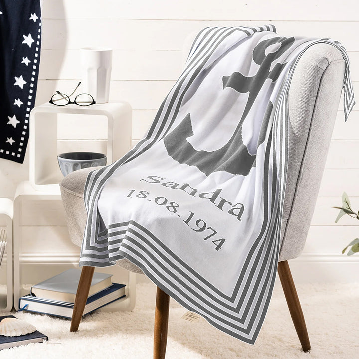 SANFTE BRISE Babydecke BIO mit Namen