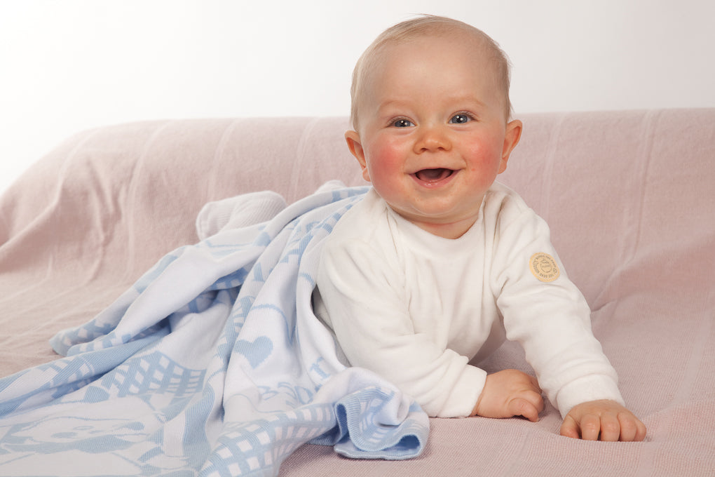 HERZENSLIEB BIO Babydecke mit Namen