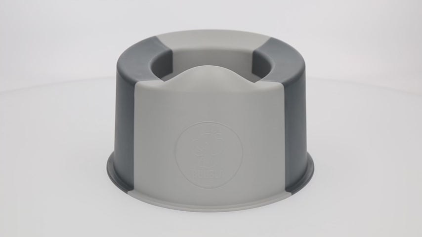 Buubla Töpfchen - faltbares Reisetöpfchen grey